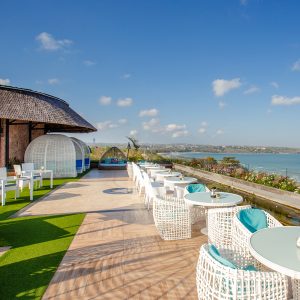 Jimbaran Bay Beach Resort and Spa:  Beachfront Hotel with Glorious Sunset Views Rooftop Bar