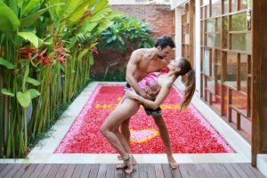 Insta-worthy floating breakfast at Manca Villa