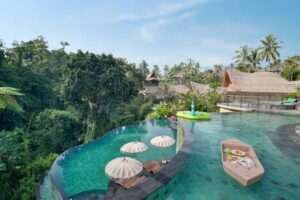 Best Resort in Ubud with Infinity pool with Lush valley landscapes